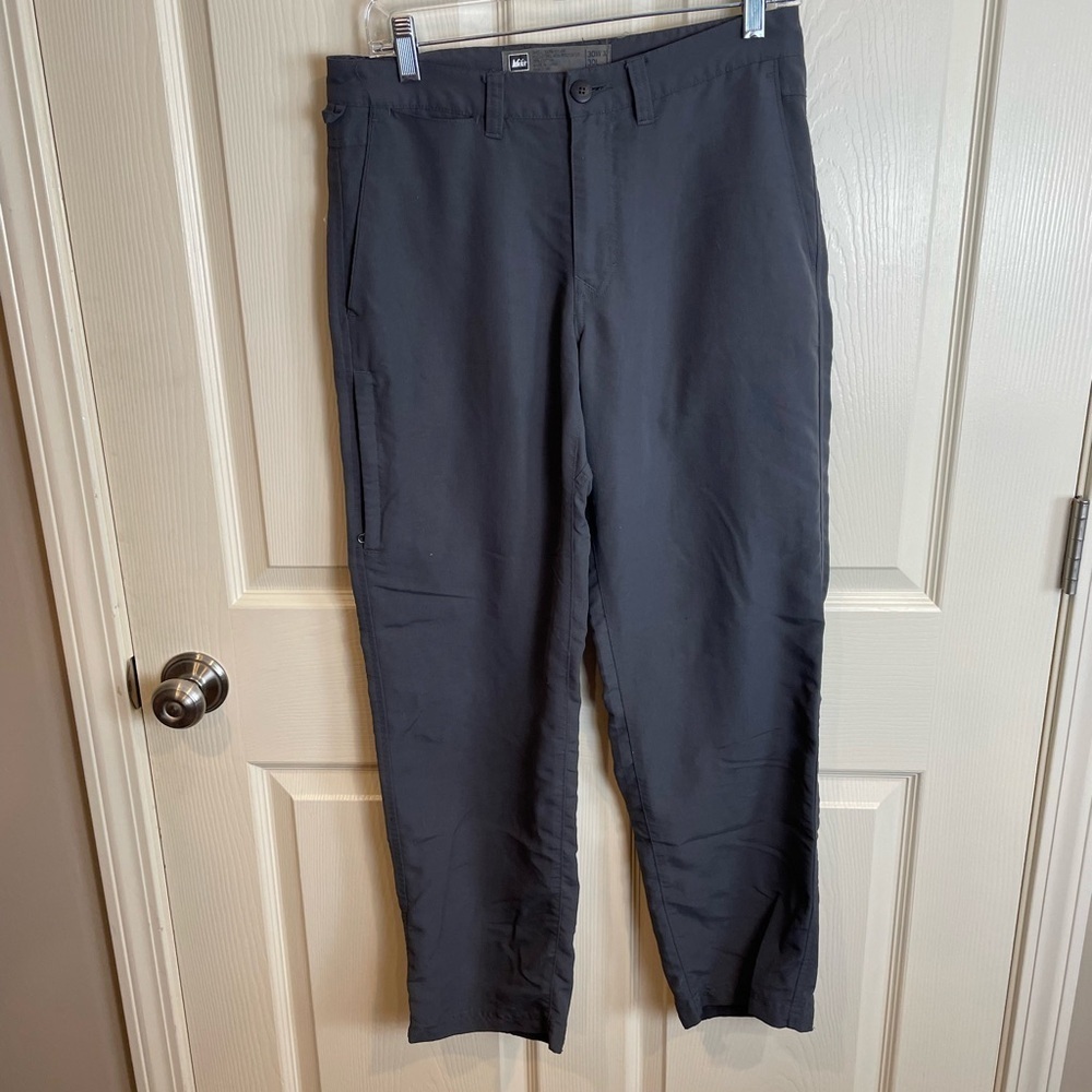 REI Men's Nylon Charcoal Grey Cargo Pants 30 x 29
